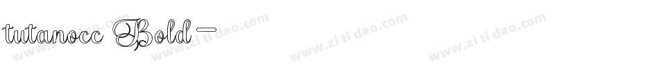 tutanocc Bold字体转换